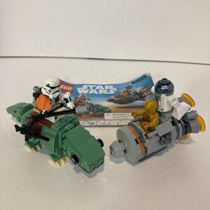 LEGO 75228 Star Wars Escape Pod Vs. Dewback Microfighters Complete + 1 Manual
